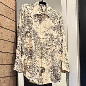 H&M cream blouse size S